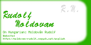 rudolf moldovan business card